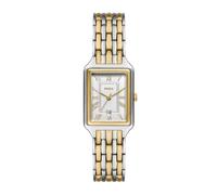 Fossil quarz mehrfarbig damen uhr mit silberfarbenem zifferblatt und edelstahl armband one_size Mehrfarbig