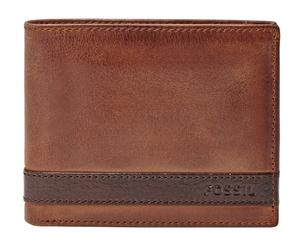 FOSSIL Quinn Bifold Flip ID Brown
