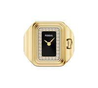 Fossil Raquel Armbanduhr Ring Zweizeiger Goldton Edelstahl Uhr ES5447