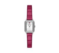 Fossil Raquel Damen-Mini-Zweizeiger-Armbanduhr mit Quarz, silbernes Zifferblatt, ES5466