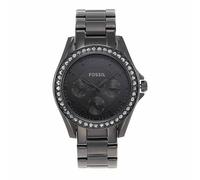 FOSSIL Riley Armbanduhr für Damen Quarz Chronograph Uhrwerk mit Edelstahl oder Lederband
