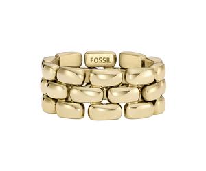 Fossil - Ring Aus Edelstahl Für Damen 6 Gold