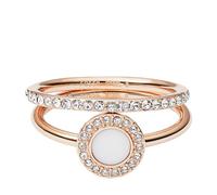 Fossil Ring Für Frauen, Rose Gold Edelstahl Ring, JF02666791