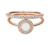 Fossil Ring Für Frauen, Rose Gold Edelstahl Ring, JF02666791
