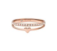 Fossil Ring Für Frauen Vintage Glitz, Länge: 21,5 X 20 X 6 Rose Gold Edelstahl Ring, JF03460791