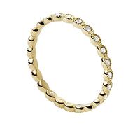 Fossil Ring Für Frauen Vintage Iconic, Höhe: 1,9mm Gold-Edelstahl-Ring, JF03749710