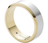 Fossil Ring Für Männer Kleid, Breite: 7.3mm Silber Edelstahl Ring, JF03726998