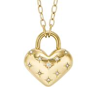 Fossil Damen Sadie Goldfarbene Edelstahl-Halskette, JF04829710