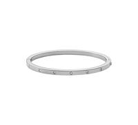 Fossil Armband - Sadie Shine Bright Stainless Steel Bangle Bracelet - Gr. M - in Silber - für Damen