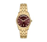 Fossil Scarlette Damen 34MM Goldfarbene Edelstahluhr, ES5514