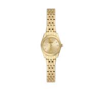 Fossil Scarlette Mini Damenuhr mit DREI Zeigern, goldfarben, Edelstahl
