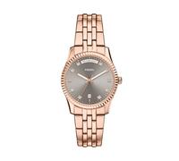 Quarzuhr FOSSIL "Scarlette", roségoldfarben, grau, Armbanduhren, Damen, Quarzuhr, Armbanduhr, Damenuhr, Edelstahlarmband, analog, Tag, Wochentag (69008208-0) roségoldfarben, grau