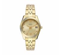 Fossil Scarlette Watch für Damen, 33mm Quarz-Dreizeiger-Datumswerk mit Edelstahlarmband