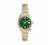 Fossil Scarlette Watch für Damen, 33mm Quarz-Dreizeiger-Datumswerk mit Edelstahlarmband
