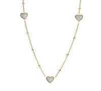 Fossil Schmuck 'Sutton' Damen Halskette aus Edelstahl - Gold JF03942710 Einheitsgröße