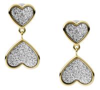 Fossil Schmuck 'Sutton' Damen Ohrstecker aus Edelstahl - Gold JF03939710 Einheitsgröße