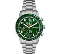 Fossil Sport Tourer uhr für Herren, Chronographenwerk mit Edelstahl- oder Lederarmband, Grün, 42MM