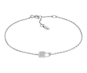 FOSSIL Sterling Lock Bracelet Silver