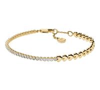 FOSSIL Sutton Love-All Heart Link Tennis Bracelet Gold-Tone