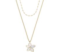 Fossil Sutton Damen Goldfarbene Halskette aus Edelstahl, JF04969710