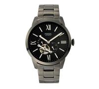 Fossil Townsman Uhr für Herren, Mechanisches Automatikwerk mit Edelstahl- oder Lederarmband, Dunkelgrau, 44MM
