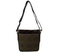 Fossil Transit Plaid City Bag Olive