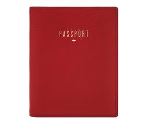 FOSSIL Travel RFID Passport Case Garnet