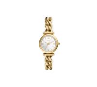 FOSSIL Carlie Watch für Damen, Goldfarbenes Quarz-Dreizeigerwerk mit Edelstahlarmband