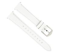 Fossil Uhrband Wechselarmband LB-CH4000 Ersatzband CH4000 Uhrenarmband Leder 16 mm Weiß