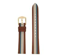 Fossil Uhrband Wechselarmband LB-ES4593 Ersatzband Leder 16 mm Braun-Grau