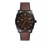 Fossil Uhren - Machine Three-Hand Date Eco Leather Watch - Gr. unisize - in Braun - für Damen