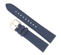 FOSSIL Uhrenarmband 18mm Leder Blau Uhrband ES-4158 / LB-ES4158