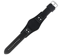 Fossil Uhrenarmband 22mm Leder Schwarz CH2564
