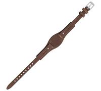 Fossil Uhrenarmband 8mm Leder Braun Silber - JR-1334 | LB-JR1334