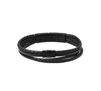 Fossil Vintage Casual - Armband Aus Leder Für Herren one_size Schwarz