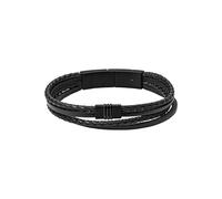 Fossil Vintage Casual Herren Leder oder Edelstahl mit Karabiner, Schließe oder Faltschließe Armband