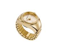Fossil watch ring quarz goldfarbenem damen uhr mit goldfarbenem zifferblatt und edelstahl armband one_size Gold