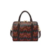 Fossil Women's Carlie Brown Cotton Blend Satchel Bag, ZB11087998