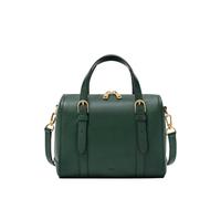 Fossil Women's Carlie Green Leather Satchel Bag, ZB1772301