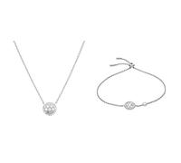 Fossil Women's Elliott Perlmutt Sterling Silber Anhänger Halskette, JFS00520040 Women's Silver Sterling Silber Kette Armband