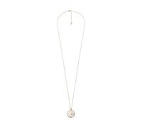 Fossil Kette JF04864710 – goldfarbene Edelstahlkette mit Anhängern, Karabinerverschluss – Damen