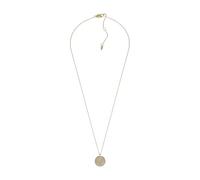 Fossil Women's goldfarbene Edelstahlkette mit Karabinerverschluss Runde Halskette mit Anhängern, Bernstein-Gold