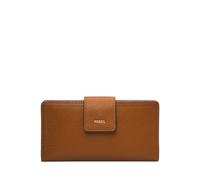 Fossil Women's Logan Brown Leather Tab Clutch, SL7830216