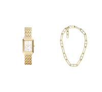 Fossil Women's Raquel Watch and Heritage Necklace, Gold-Tone Stainless Steel, Set