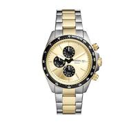 Fossile Herrenuhr mit Autocross-Multifunktions-Uhr aus Edelstahl, Zwei Töne