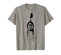 Foto, sitzender Bull, Indianer-Stolzhauptschef, Lakota Sioux T-Shirt
