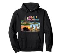 Fotorealistisches Bali Indonesien Reise-Souvenir Touristengeschenk Pullover Hoodie