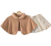 Fotrsta Schulterumhang Doppelseitiger Plüsch Warmer Weste, Thermo Schulterwärmer Für Damen Winter Schulterwärmer Schulterkap Poncho Schal Für Winter Schulter Und Hals Warm