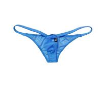 Fottmio Eisseide String Herren Tanga Netz Dessous Mesh Unterhose Transparent Thong T-Back Unterhosen G-String Low Rise Höschen