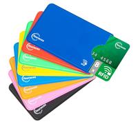 fouraces 8X RFID Blocker Schutzhülle Sicherheit gegen Datenklau - NFC Hülle - Kartenhülle für Kreditkarten und EC Karten, EC Kartenhülle für Bankkarten